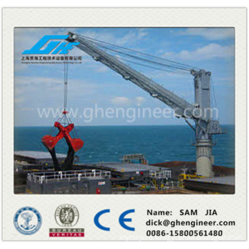 30T@30m hydraulic marine ship deck crane